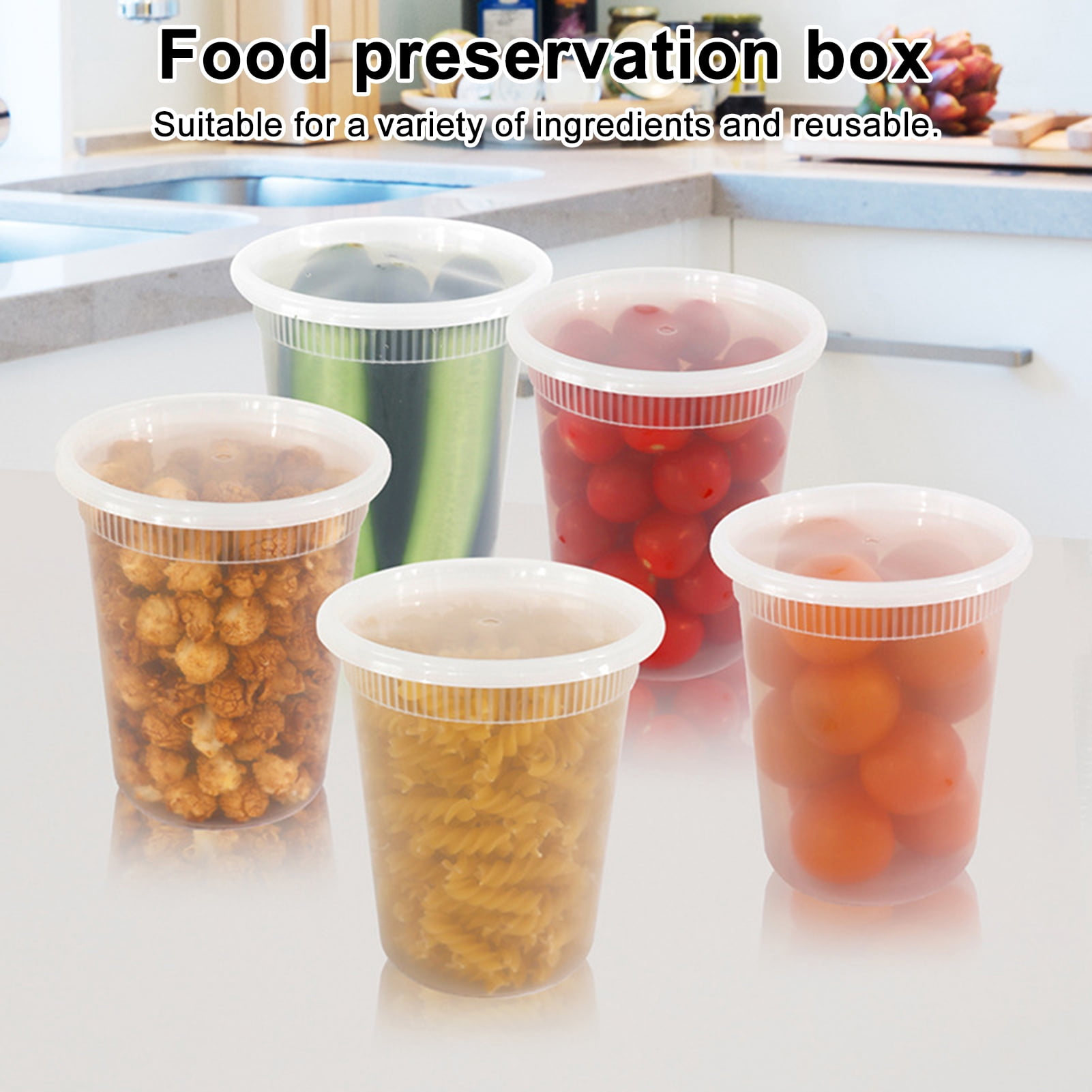 Taolixe 10Pcs Food Storage Containers with Lids Leak-proof Soup ...