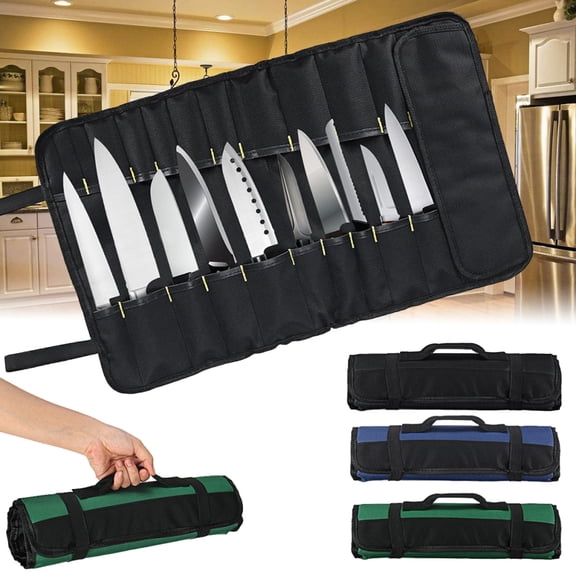Taolixe 22 Pockets Portable Carrying Kitchen Chef Knife Roll Bag Cutlery Storage Case