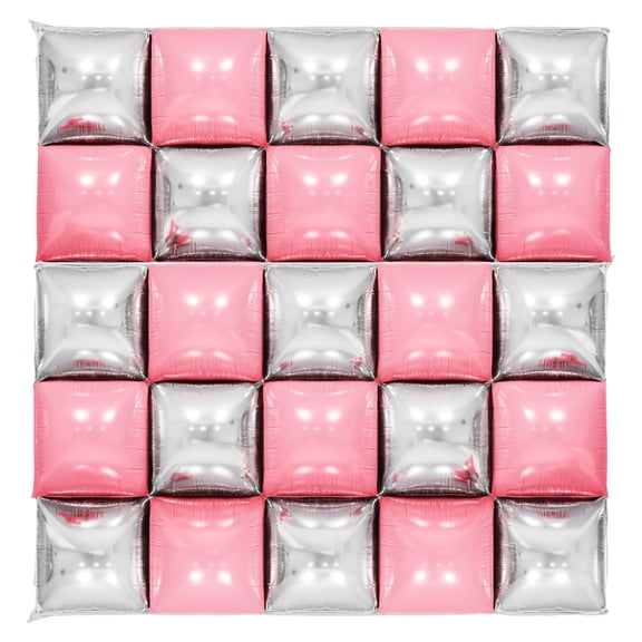 Taolixe 25Pcs Square Foil Metallic Balloons Double Sided Balloon Wall Tunnel Wedding Graduation Backdrop Arch Garland Kit for Birthday Party Clearance-Party Balloon