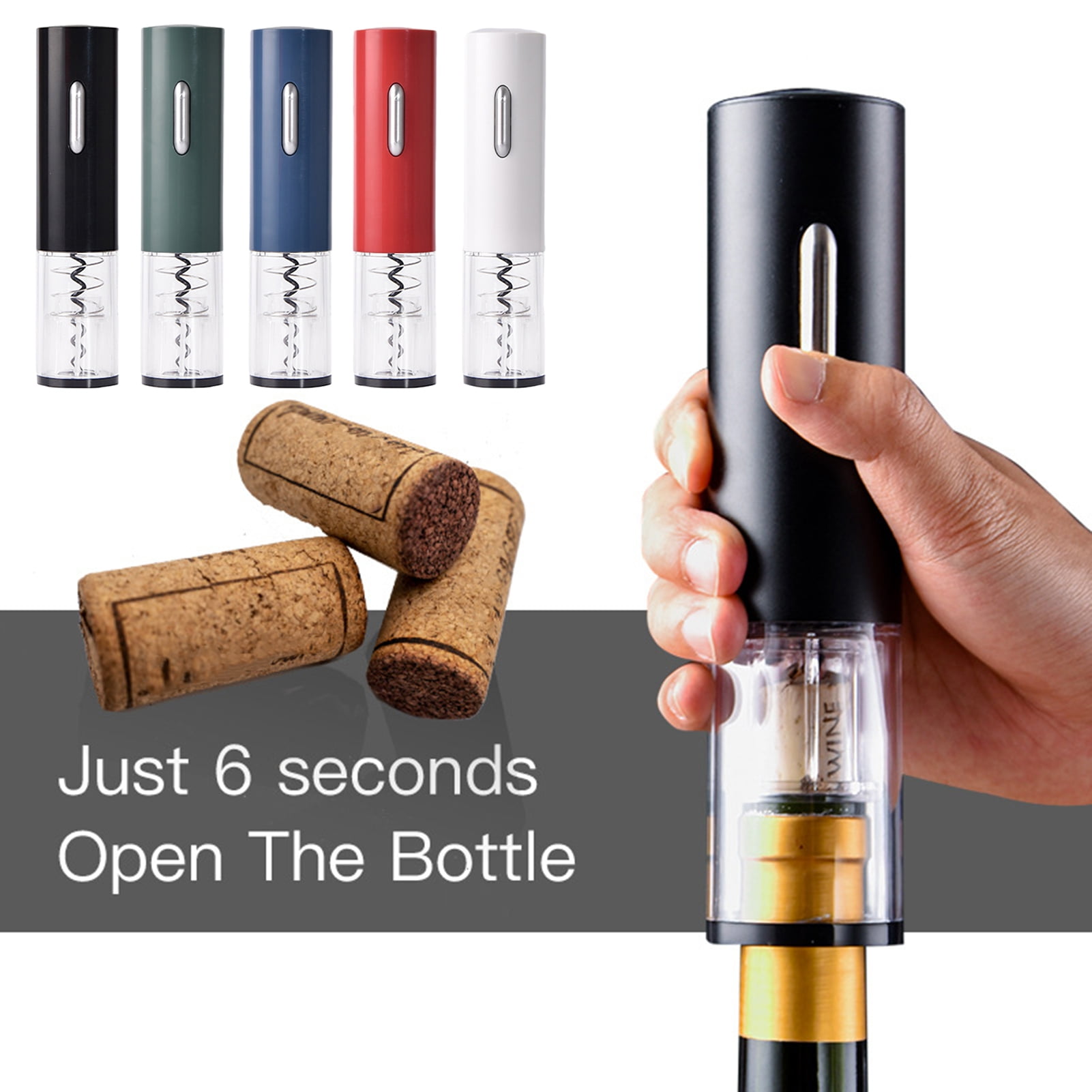 Taolixe Electric Wine Bottle Opener Automatic Corkscrew with Foil ...