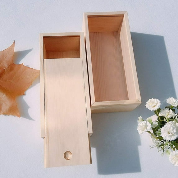Taolixe Natural Wood Storage Box Drawer Lid Design Handmade Versatile And Durable Organizer Delicate Texture Storage Solution_Clearance_Storage Box