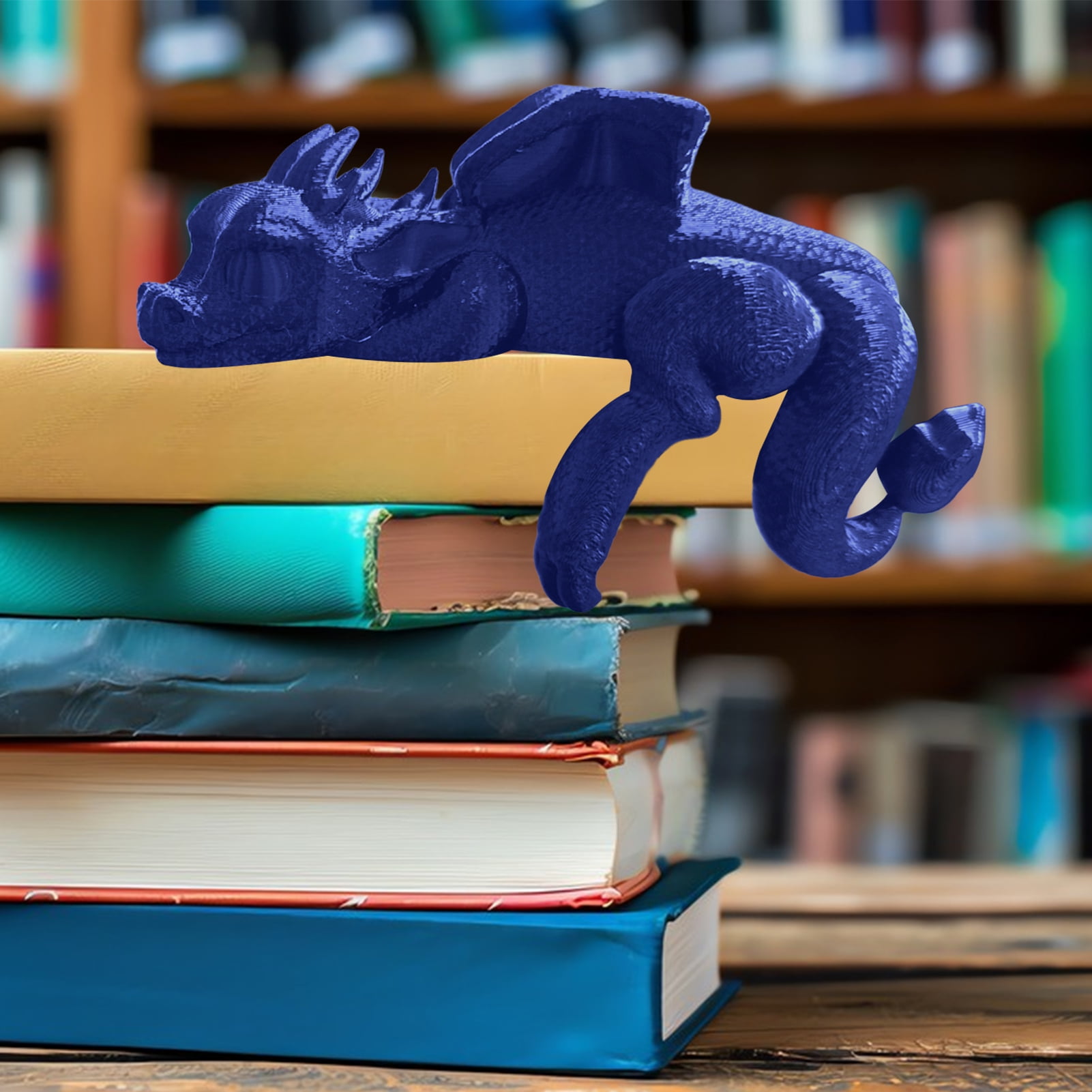 Dragon Book Nook, 3d Prnted Fantasy Book Shelf Décor and Bookends