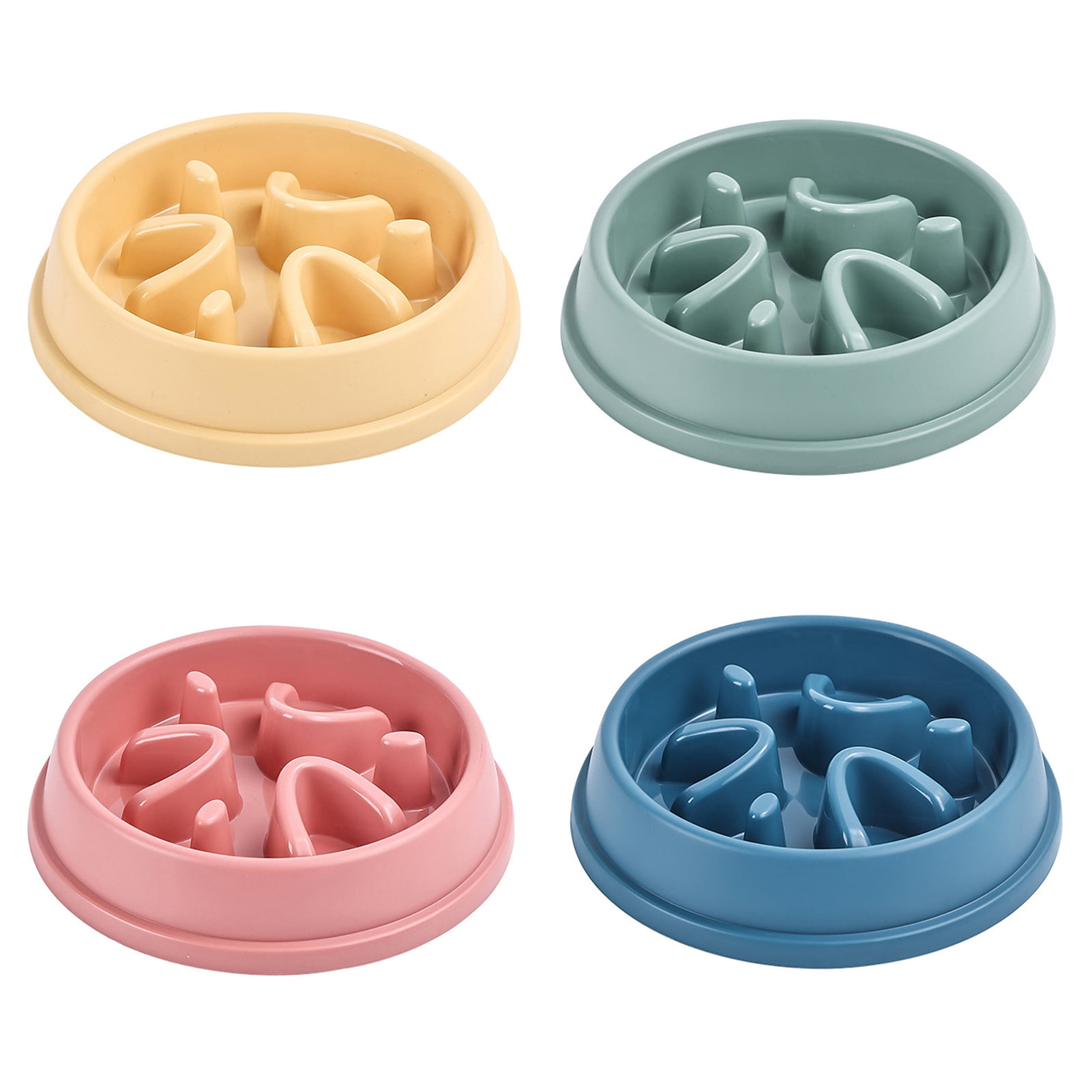 Slow Feeder Dog Bowl Non Toxic Puzzle Dish Healthy Slow Fun Eating Bowls Non Slip Feeder Interactive Bloat Stop Dog Bowl Anti Choking Dog Bowl Anti Gulping Eater for Small Medium Dogs Walmart