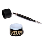 Taom Billiard Pool Cue Premium Chalk 2.0 Blue - with Bullet Chalk Holder