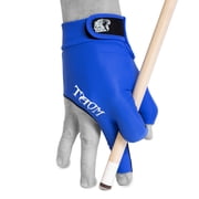 Taom Midas Billiard Glove   Large - for Right Hand Left-Handed Players - Yale Blue Color   Pool Cue Glove with Breathable Mesh & Silicone Anti-Slip Palm, Open Fingers