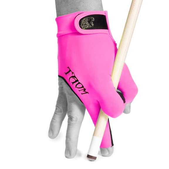 Taom Midas Billiard Glove – X-Large - for Right Hand (Left-Handed Players) - Vivid Cerise Color – Pool Cue Glove with Breathable Mesh & Silicone Anti-Slip Palm, Open Fingers