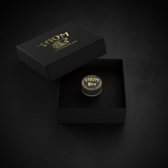 Taom Pro Layered Tip - Medium - Black - Pig Skin - non backed - 14 mm