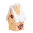 thumbnail image 1 of Taomzat Clearance Christmas Plastic House Figurines, Miniature Christmas Tabletop Ornaments House Statue House Model for Christmas Holiday Home Party Decor, 1" x 1" x 1.7", Beige, 1 of 8