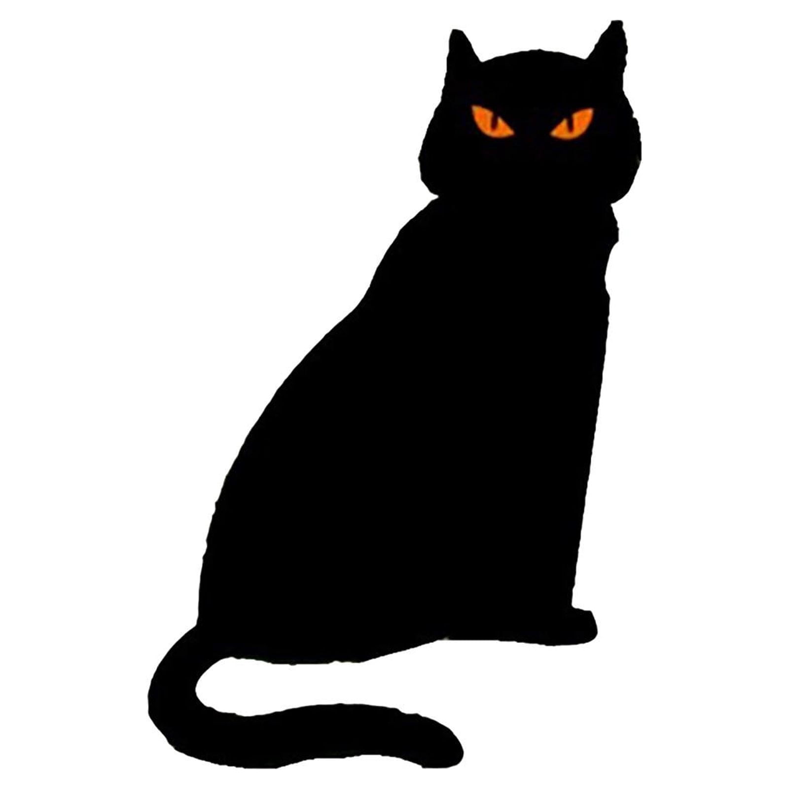 6-Pack Halloween Black Cat Yard Signs – Glow In The Dark, 16.5x12.6 Inch, Waterproof Outdoor Decor For Porch & Graveyard