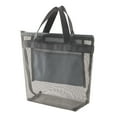 thumbnail image 1 of Beautynvta Mesh Shower Caddy Bag, Portable Bathroom Organizer Portable Tote Bag with Zipper, Lightweight Shower Caddy Dorm Bathroom Swimming Gym, 9.1" x 3.3" x 11.4", Gray, 1 of 8