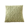 thumbnail image 1 of Beautynvta Throw Pillow Covers, Boho Decorative and Soft Plush Pillow Cases, Hidden Zipper Solid Color Cushion Case for Living Room Home Office Decor, 17.7" x 17.7", Green, 1 of 8