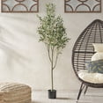 thumbnail image 1 of Taos 6' x 2' Artificial Tabletop Olive Tree, Green, 1 of 6