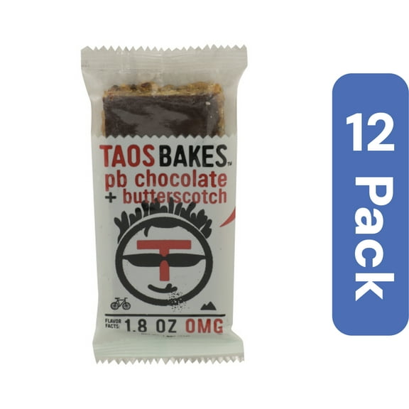 Taos Bakes Bar Peanut Butter Butterscotch 1.8 oz (Pack Of 12)