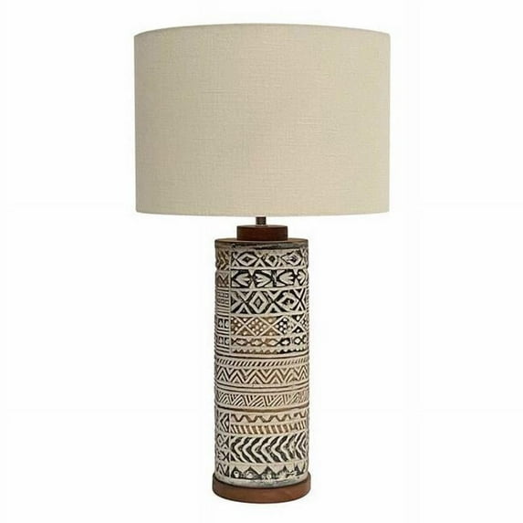 Taos Carved Table Lamp