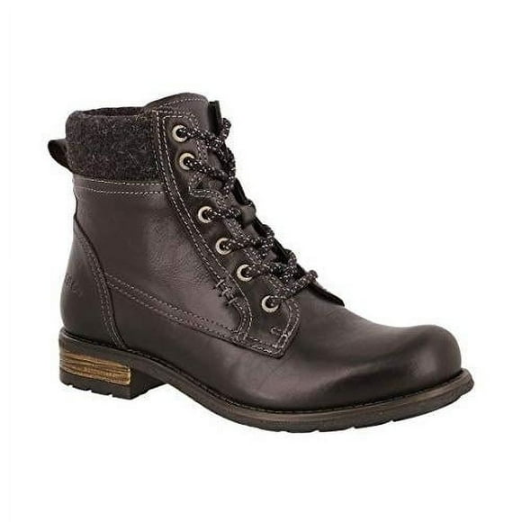 Taos Cutie Ankle Boot Black Leather Suede Size 10-10.5 CTI-6790-BLK