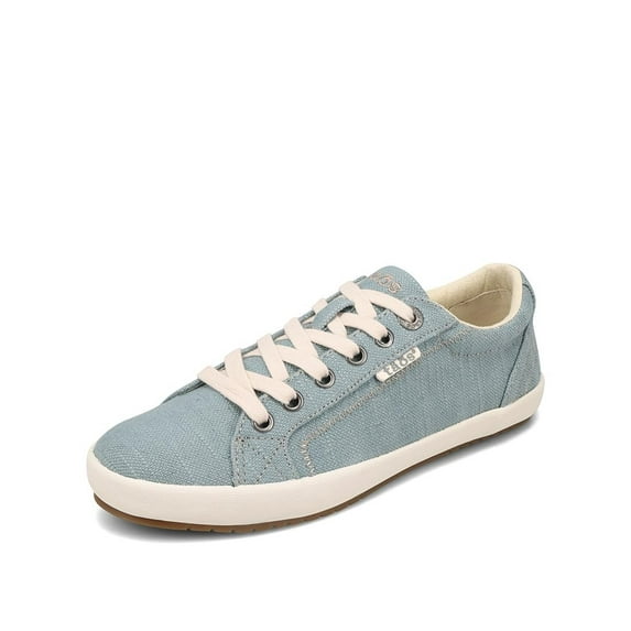 Taos Footwear Women's Star Lake Blue Hemp Sneaker 6.5 M US