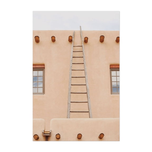 Taos Pueblo - Taos New Mexico Photography Architecture Rustic Boho Minimalist Desert Travel Poster Vintage Unframed Wall Art Print 20 x 30 inches
