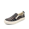 thumbnail image 1 of Taos Rubber Soul Slip-On Women's Sneaker - Fresh and Clean Canvas Design with Effortless Style, Removable Footbed and Arch Support - Elevated Comfort for All-Day Fashion Blue Plaid 10 M, 1 of 4