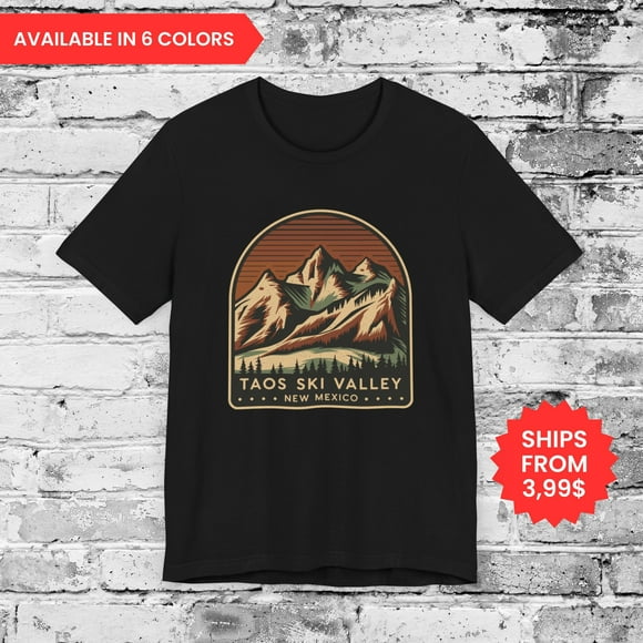 Taos Ski Valley New Mexico Sangre de Cristo Snowy Mountains T-shirt