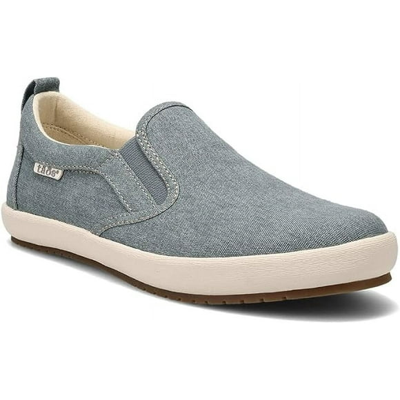 Taos Women's Dandy Slip On Sneaker, Lake Blue Wash Canvas, 7.5 US