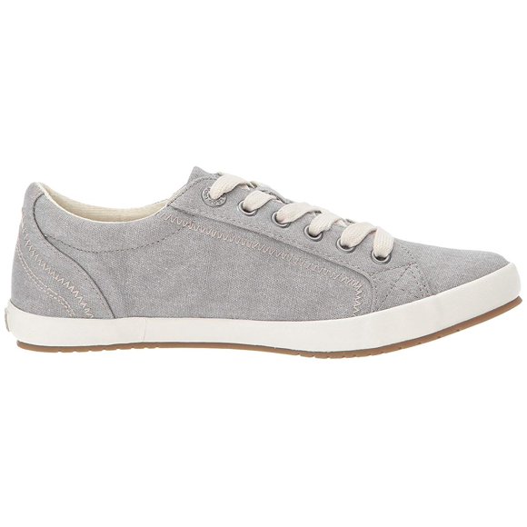 Taos Women's Star Sneaker Grey Washed Canvas - STA-12844-GYWC
