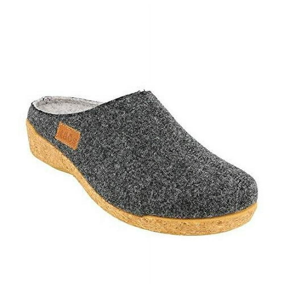 Taos Women's Woollery Clog Slipper Charcoal - WLY-2737-CHA