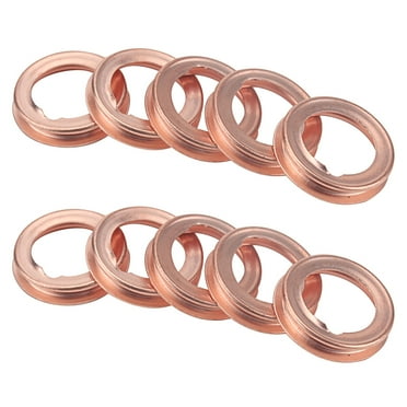 Taosunzt 10Pcs/Set Car Washer Solid Easy Installation Sturdy Oil Drain Plug Crush Washers OE:1102601M02 for NISSAN 10 pcs