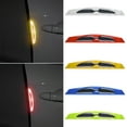 thumbnail image 1 of Taosunzt 4Pcs Car Door Bumper Strip Universal Anti collision Reflective Scratch Protector Door Edge Guards Trim Molding Strip Vehicle Supplies Red, 1 of 13