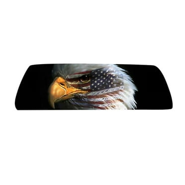 Taosunzt American Flag Eagle Print Rear Window Graphic Decal Sticker Car Truck SUV Van