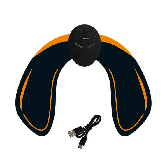 Taosunzt Buttock Trainer with Remote Control 6 Modes Adjustable Smart Hip Glute Toner EMS Muscle Stimulator Booty Training Patch Massager Workout Machine (Charging)