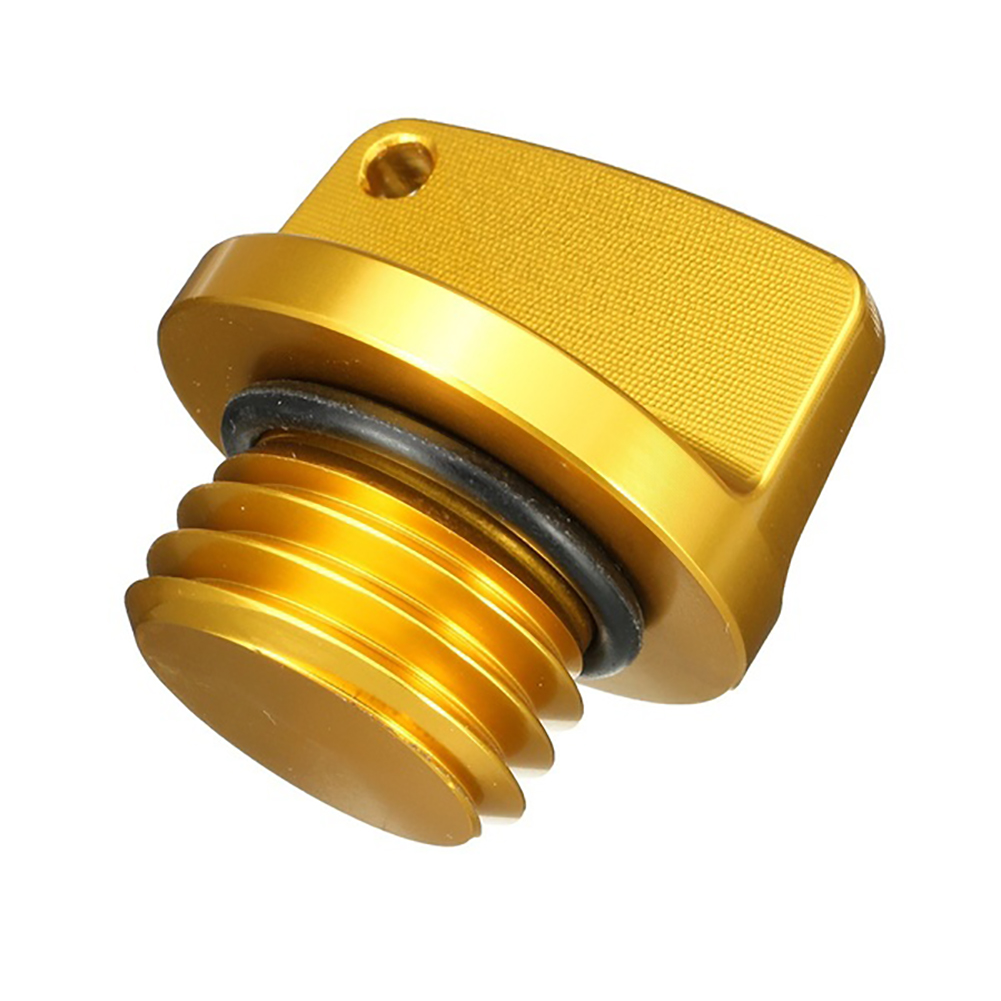 Taosunzt Motorcycle CNC Oil Filler Cap Engine Fuel Tank Cover for Hond-a Yamah-a Kawasaki Black