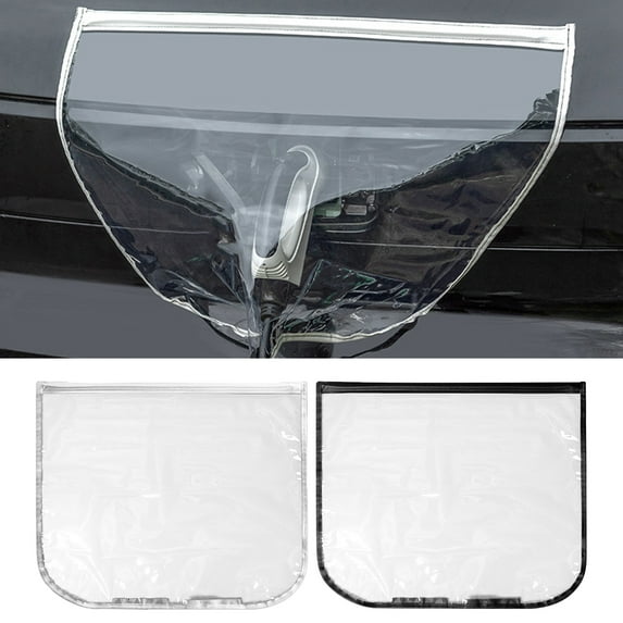Taosunzt New Energy Car Charger Rain Cover Magnetic Waterproof Windproof Universal EV Electric Car Charging Port Rain Snow Cover White