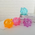 thumbnail image 1 of Taosunzt Piggy Bank Transparent Visible Cute Cartoon Pig Shape Money Saving Box for Daily Life Blue, 1 of 13