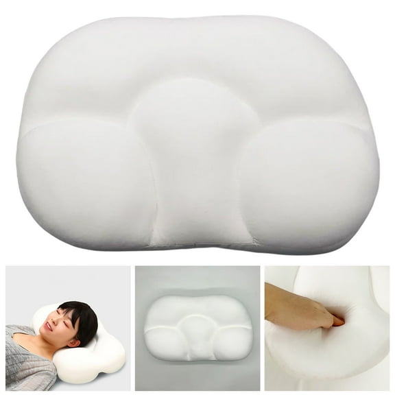 Taosunzt Sleep Pillow All-round Multifunctional Ultra Soft Body Massager Egg Shaped Sofa Neck Massager Back Cushion for Office Grey Size L