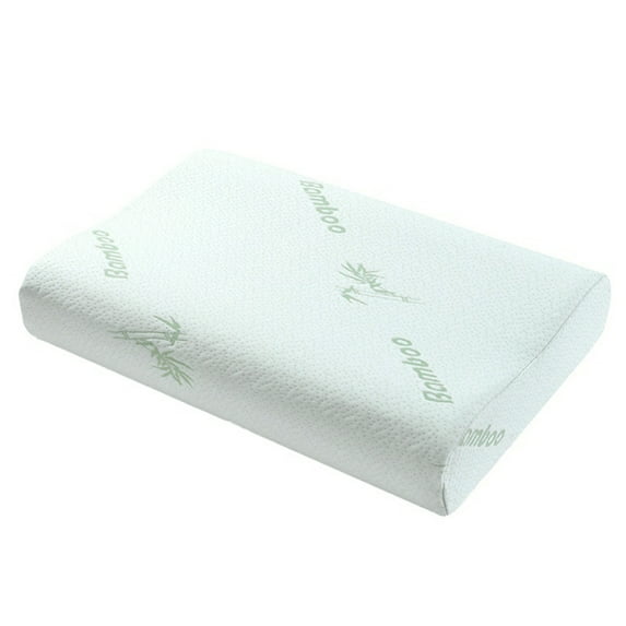 Taosunzt Slow Rebound Memory Foam Pillow Bamboo Fiber Cover Sleep Cervical Health Care