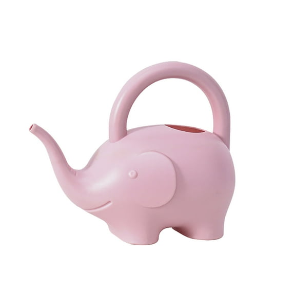 Taotanxi 0.4 Gallon Plastic Watering Can Small Lightweight Cute Indoor Outdoor Garden Plants, Adult Elephant Watering Can Style1: Pink