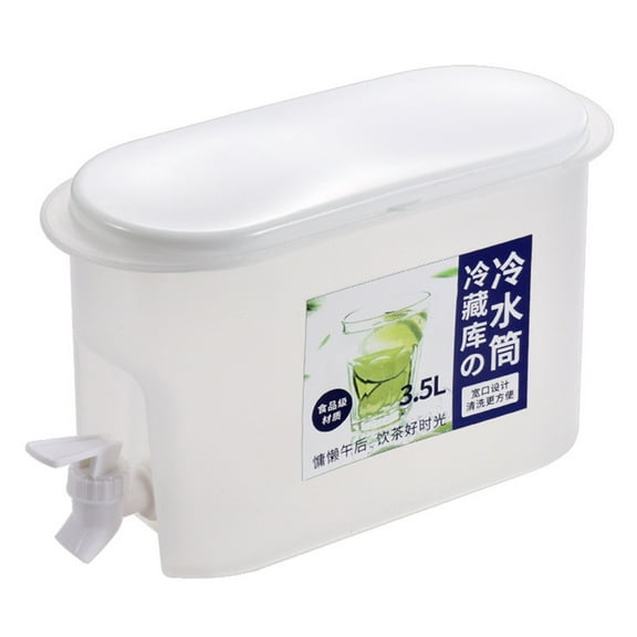 Taotanxi 1 Gallon Plastic Beverage Dispenser With Spigot,Aguas Frescas Vitrolero Plastic Water Container,Great for Sun Tea, Iced Tea, Juice, Beer, Wine And Liquor