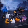 thumbnail image 1 of Taotanxi 1 Pcs Halloween Miniature Figurines Resin Pumpkin Ghost Halloween Garden Accessories Miniature Decoration Ornament Kit for Outdoor Kitchen House Village Home, 1 of 7