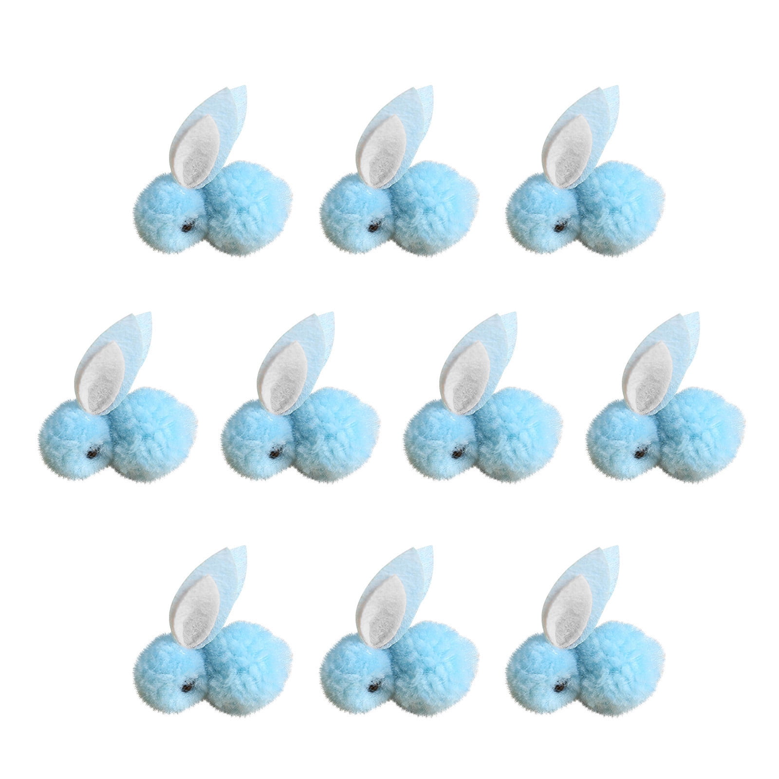 Taotanxi 10 Pcs Mini Plush Easter Bunny Animals, Miniature Stuffed ...