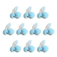 thumbnail image 1 of Taotanxi 10 Pcs Mini Plush Easter Bunny Animals, Miniature Stuffed Rabbit, Soft Tiny Stuffed Animals Easter Bunnies Plush Rabbit for Easter Decorations, DIY Hair Clips(Blue), 1 of 4