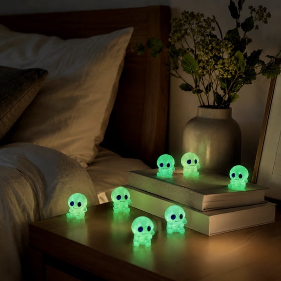 Taotanxi 10PCS Fairy Garden Accessories Tree Elves Glow in Dark Garden Alien Decor Miniature Luminous Ghost kit for Micro Landscape Garden Decoration Outdoor Status Patio Lawn Yard Kit (Green)