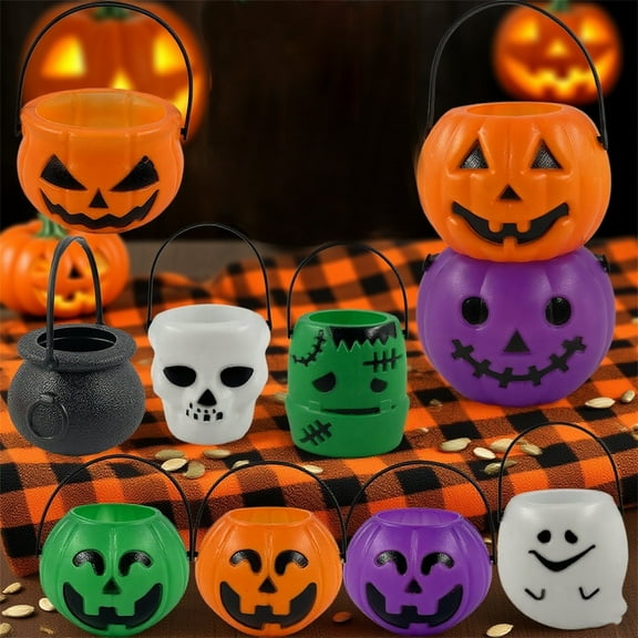 12pcs Halloween Pumpkin Candy Bowl for Halloween Party