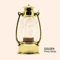 thumbnail image 1 of 1Pc Gold Retro Handheld Lantern Vintage Barn Lamp for Home Decoration Battery Operated Chic Kerosene Lamp Design Cozy Atmosphere for Bars and Parties, 1 of 5