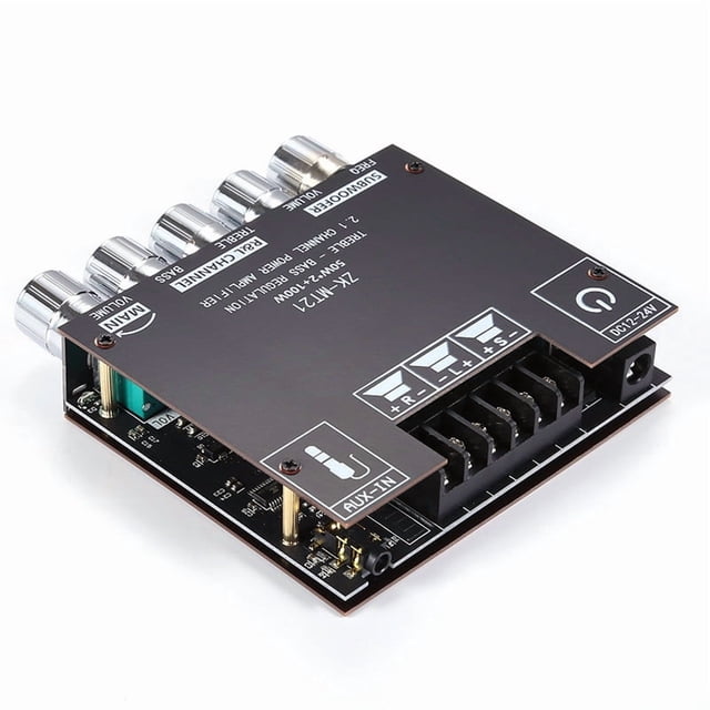 Taotanxi 2.1 Channel Bluetooth Audio Power Amplifier Board 50W×2+100W with Treble and Bass Control for DIY Bluetooth Speaker Home Theater
