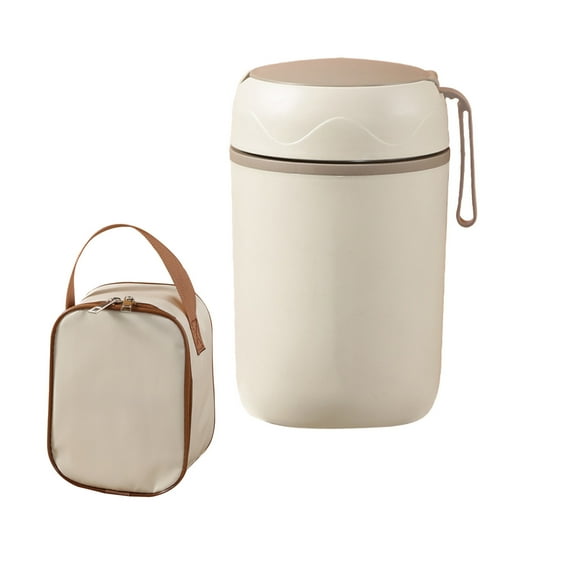 Taotanxi 20 oz Adults Vacuum Insulated Wide Mouth Soup Food Thermos Hot Food Jar with Keep Thermal Portable Bento Hot Food Containers Lunch Boxes,1 x Cooler Bag 1 x Lunch Box 1 x Fork and Spoon