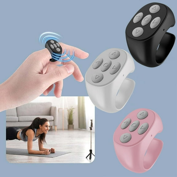 Taotanxi 2025 New Bluetooth Scrolling Ring,tiktok Scrolling Ring, Wireless Bluetooth Remote Control Page Turner, Watching Short Videos,Taking Pictures,Listening to Music, can Meet All Your Needs