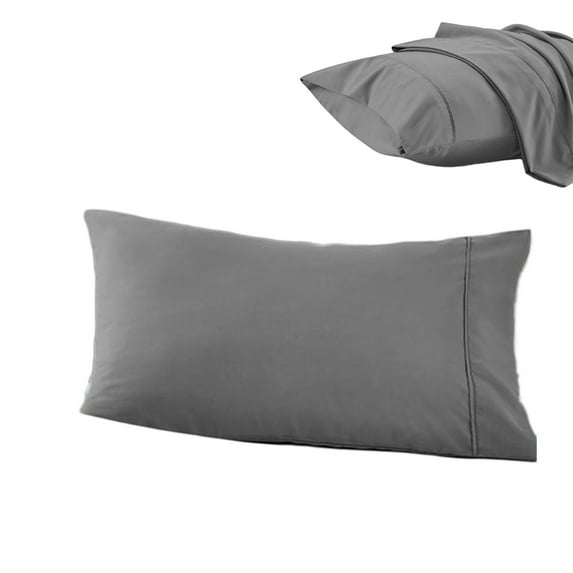 Taotanxi 26x20" Pillow Cases Standard Size/Queen Size Set of 1- Microfiber, Extra Soft Pillowcases - Easy Care & Machine Washable - Gray