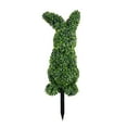 thumbnail image 1 of Taotanxi 29.5 Inch Easter Artificial Bunny Shaped Topiary Trees with Ground Spike, Spring Faux Boxwood Topiary Rabbit Bushes Potted Fake Shrubs for Garden Patio Front Porch Indoor Outdoor Decor, 1 of 6