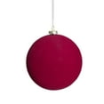 thumbnail image 1 of Taotanxi 3.5inch Velvet Christmas Balls Flocked Christmas Tree Ornaments 9pcs Plastic Balls Xmas Hanging Ornaments Decoration Red, 1 of 7