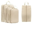 thumbnail image 1 of Taotanxi 4 Set/6 Set/8 Set Compression Packing Cubes Travel Accessories Expandable Packing Organizers(Beige 4 Set), 1 of 7